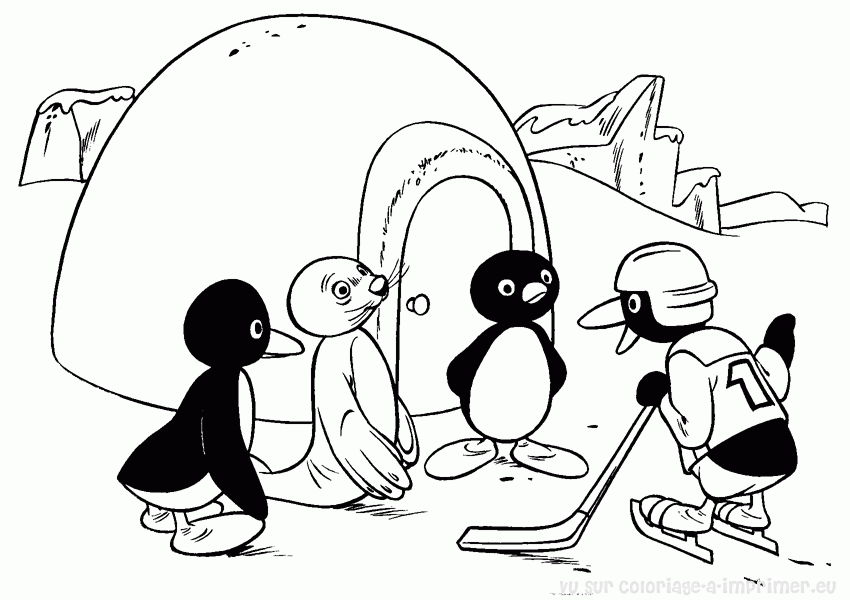 Dibujo para colorear: Pingüino (Animales) #16906 - Dibujos para Colorear e Imprimir Gratis