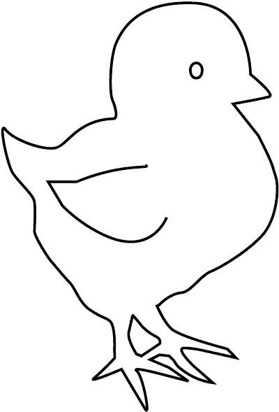 Dibujo gratuito Pollito #15397 de la coleccion Animales para imprimir