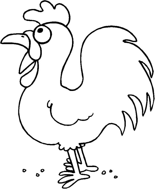 Dibujo para colorear: Pollo (Animales) #17258 - Dibujos para Colorear e Imprimir Gratis