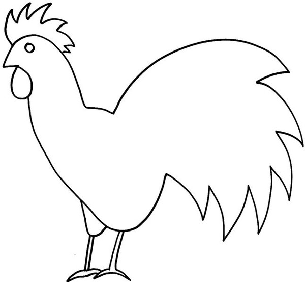 Dibujo para colorear: Pollo (Animales) #17273 - Dibujos para Colorear e Imprimir Gratis