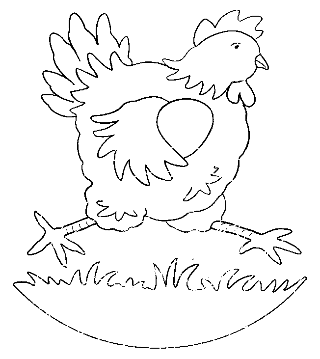 Dibujo para colorear: Pollo (Animales) #17301 - Dibujos para Colorear e Imprimir Gratis