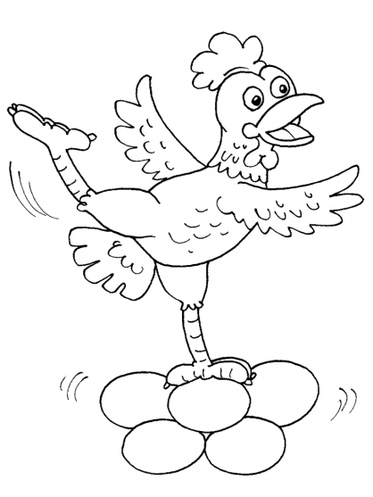 Dibujo para colorear: Pollo (Animales) #17313 - Dibujos para Colorear e Imprimir Gratis