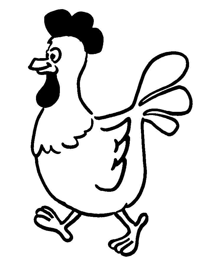 Dibujo para colorear: Pollo (Animales) #17347 - Dibujos para Colorear e Imprimir Gratis