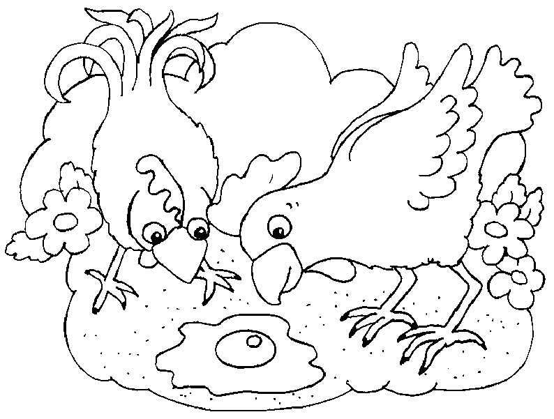 Dibujo para colorear: Pollo (Animales) #17348 - Dibujos para Colorear e Imprimir Gratis