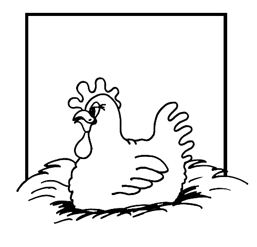 Dibujo para colorear: Pollo (Animales) #17358 - Dibujos para Colorear e Imprimir Gratis