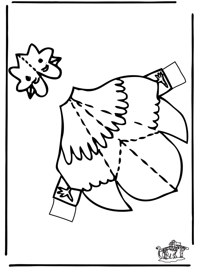 Dibujo para colorear: Pollo (Animales) #17410 - Dibujos para Colorear e Imprimir Gratis