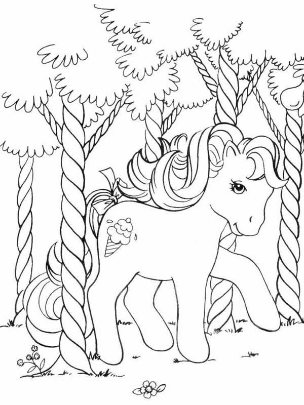 Dibujo para colorear: Poni (Animales) #17828 - Dibujos para Colorear e Imprimir Gratis