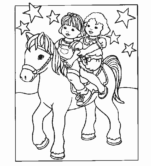 Dibujo para colorear: Poni (Animales) #17859 - Dibujos para Colorear e Imprimir Gratis