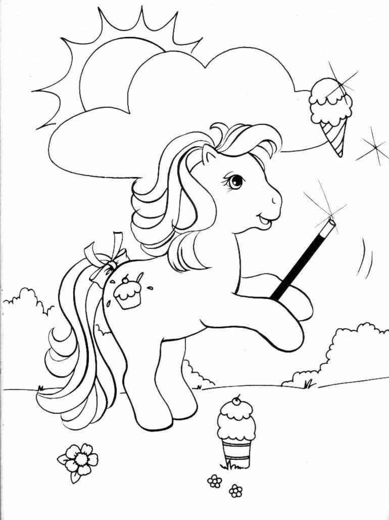 Dibujo para colorear: Poni (Animales) #17884 - Dibujos para Colorear e Imprimir Gratis