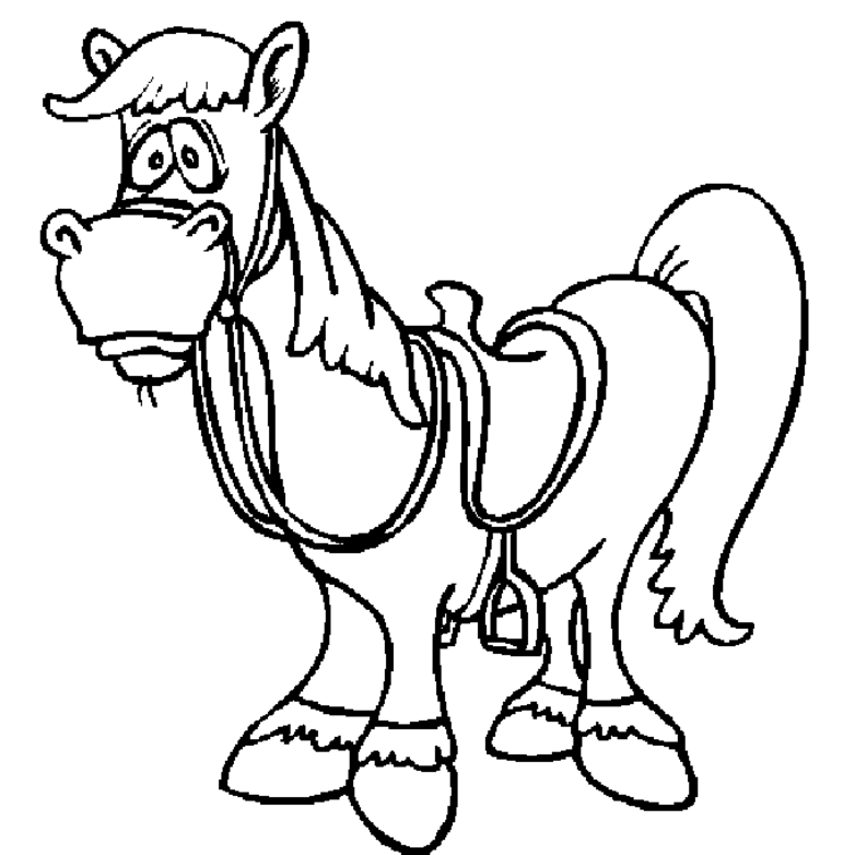 Dibujo para colorear: Poni (Animales) #17907 - Dibujos para Colorear e Imprimir Gratis