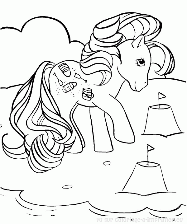 Dibujo para colorear: Poni (Animales) #17918 - Dibujos para Colorear e Imprimir Gratis