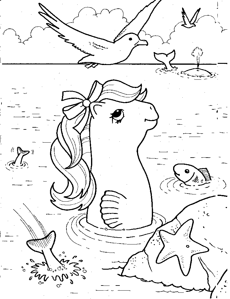 Dibujo para colorear: Poni (Animales) #17923 - Dibujos para Colorear e Imprimir Gratis