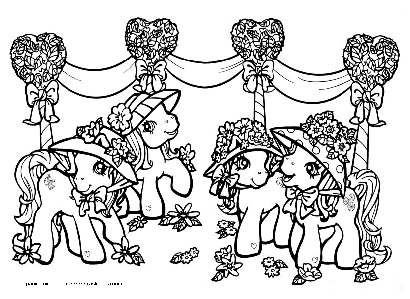 Dibujo para colorear: Poni (Animales) #17936 - Dibujos para Colorear e Imprimir Gratis