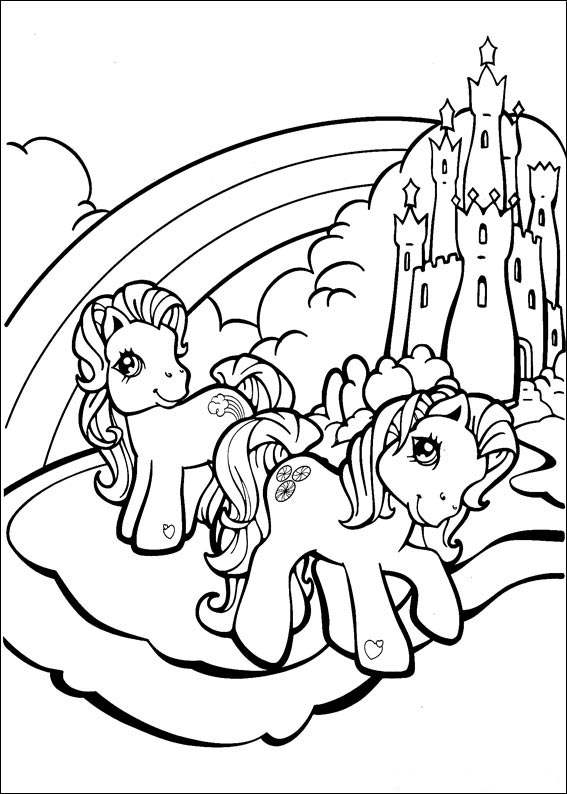 Dibujo para colorear: Poni (Animales) #17947 - Dibujos para Colorear e Imprimir Gratis