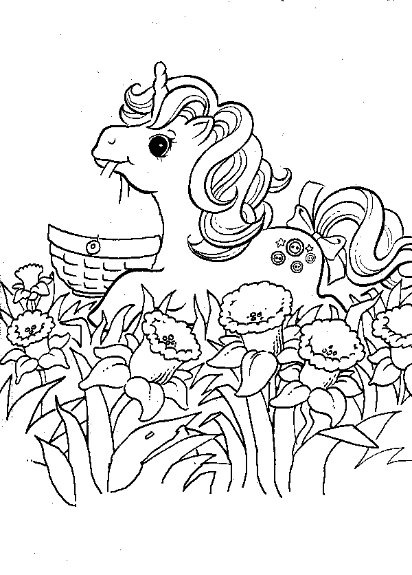 Dibujo para colorear: Poni (Animales) #17949 - Dibujos para Colorear e Imprimir Gratis