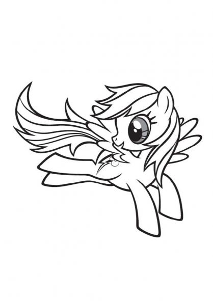 Dibujo para colorear: Poni (Animales) #17957 - Dibujos para Colorear e Imprimir Gratis