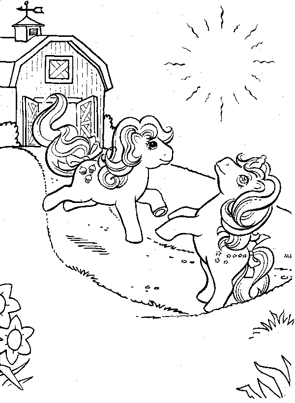 Dibujo para colorear: Poni (Animales) #17974 - Dibujos para Colorear e Imprimir Gratis