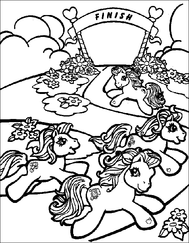 Dibujo para colorear: Poni (Animales) #17979 - Dibujos para Colorear e Imprimir Gratis