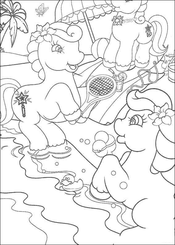 Dibujo para colorear: Poni (Animales) #17983 - Dibujos para Colorear e Imprimir Gratis