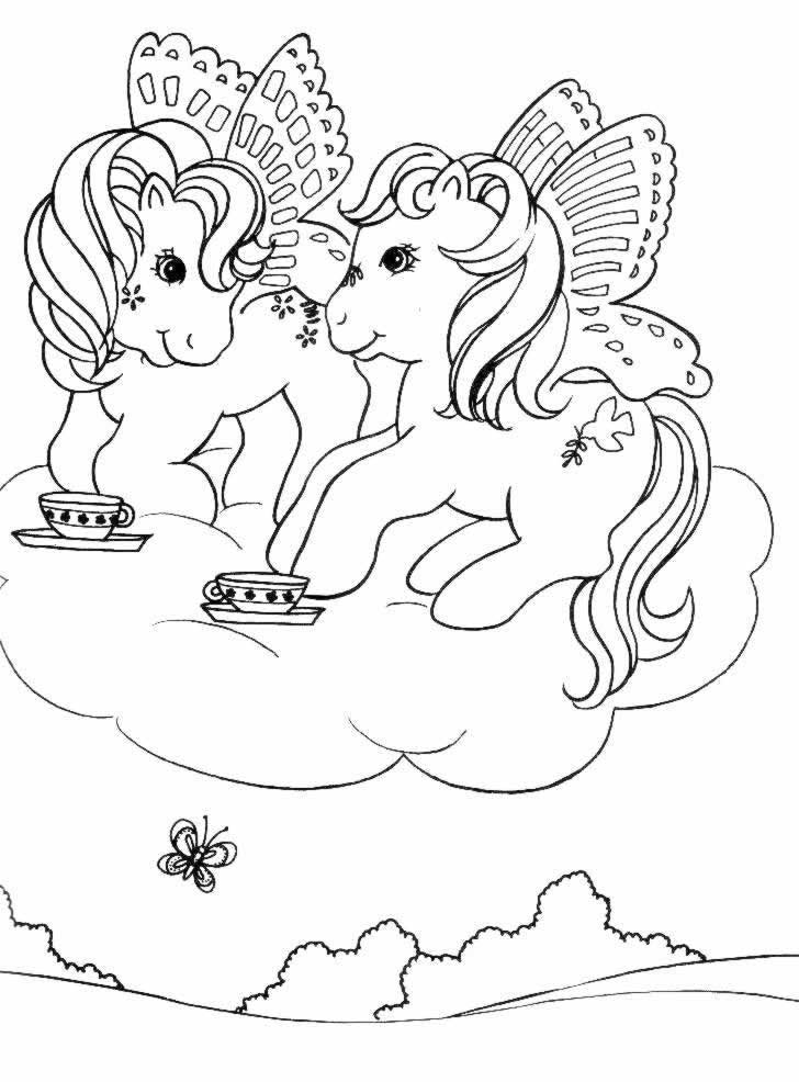 Dibujo para colorear: Poni (Animales) #17995 - Dibujos para Colorear e Imprimir Gratis