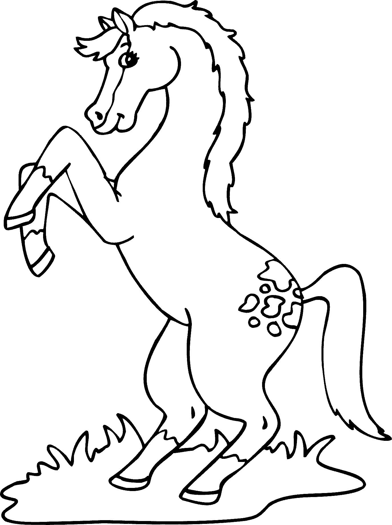 Dibujo para colorear: Poni (Animales) #18018 - Dibujos para Colorear e Imprimir Gratis