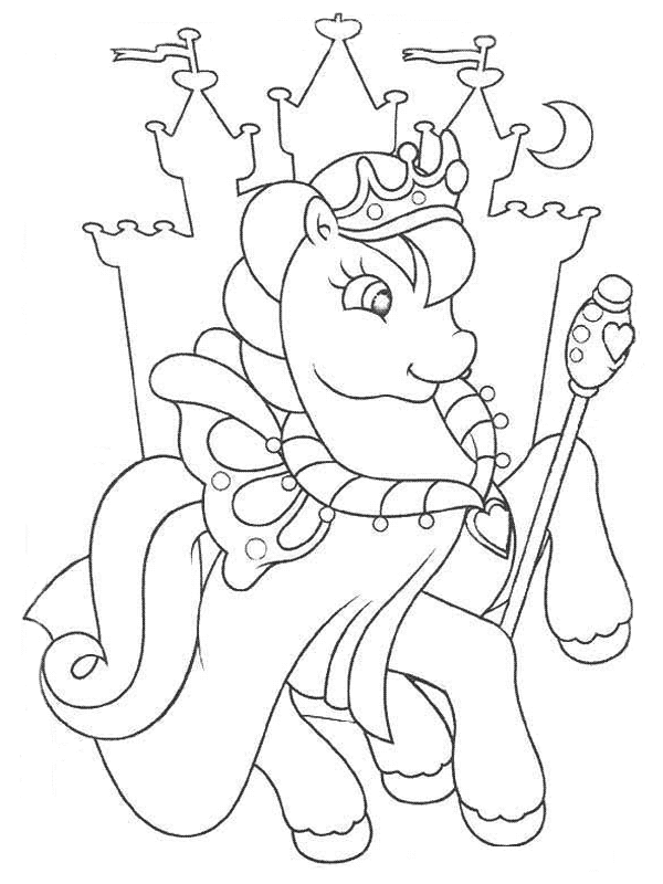 Dibujo para colorear: Poni (Animales) #18019 - Dibujos para Colorear e Imprimir Gratis