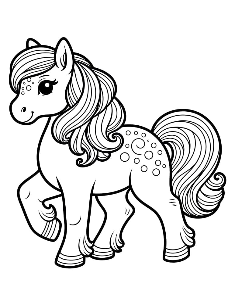 Dibujo gratuito Poni #210314 de la coleccion Animales para imprimir