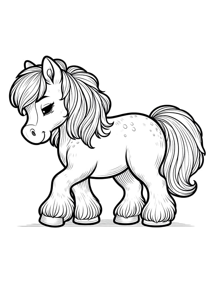 Dibujo gratuito Poni #210316 de la coleccion Animales para imprimir