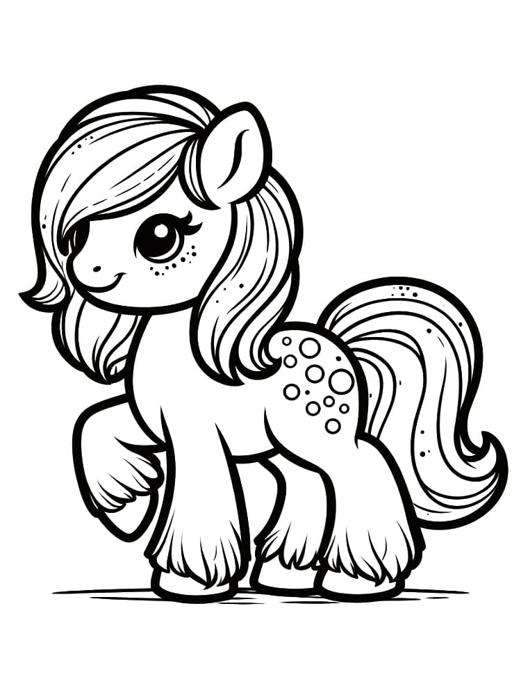Dibujo gratuito Poni #210322 de la coleccion Animales para imprimir