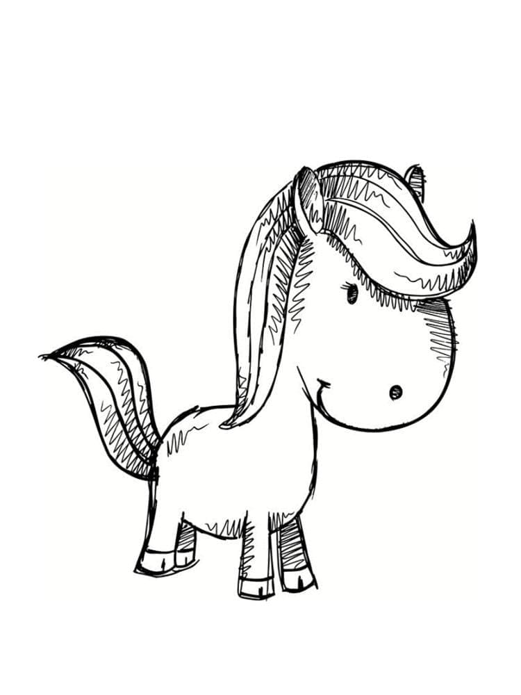 Dibujo gratuito Poni #210335 de la coleccion Animales para imprimir