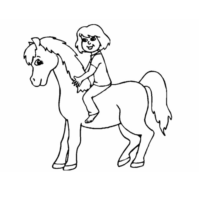 Dibujo gratuito Poni #210343 de la coleccion Animales para imprimir