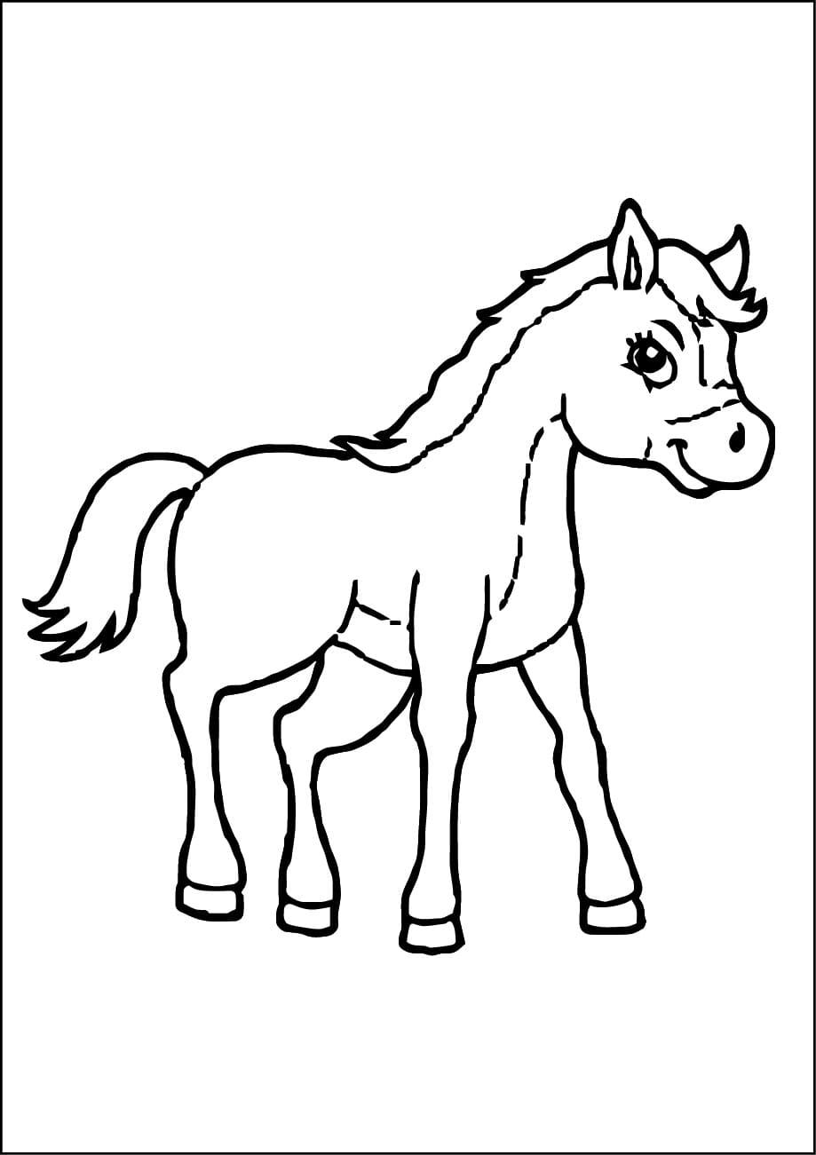 Dibujo gratuito Poni #214235 de la coleccion Animales para imprimir