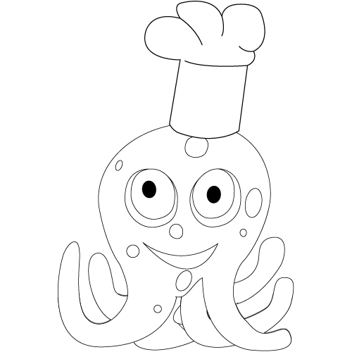 Dibujo para colorear: Pulpo (Animales) #19026 - Dibujos para Colorear e Imprimir Gratis