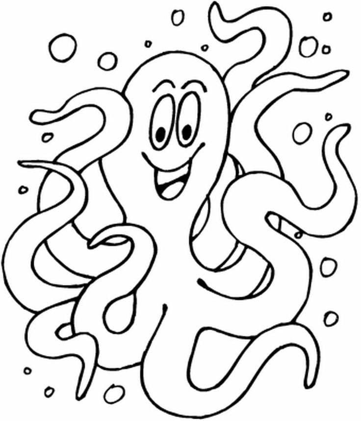 Dibujo gratuito Pulpo #194431 de la coleccion Animales para imprimir