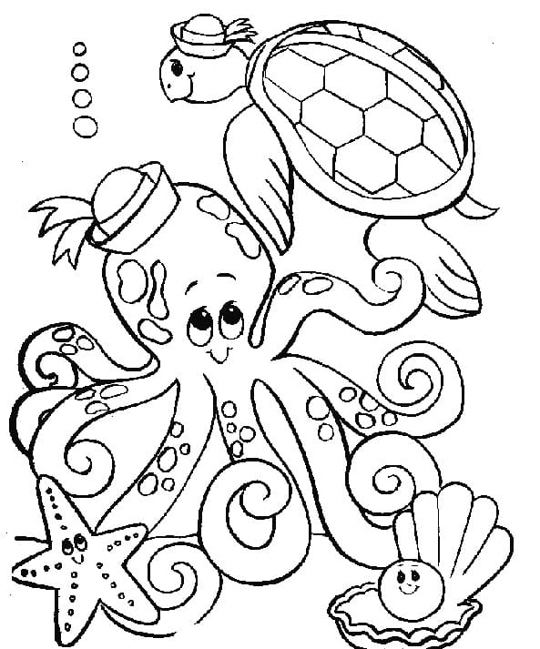 Dibujo gratuito Pulpo #194454 de la coleccion Animales para imprimir