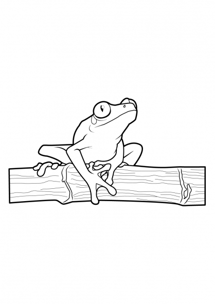 Dibujo para colorear: Rana (Animales) #7611 - Dibujos para Colorear e Imprimir Gratis