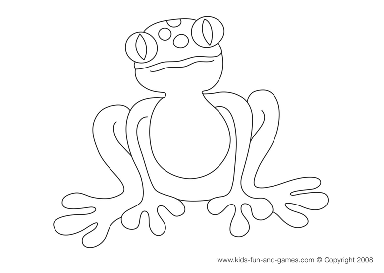 Dibujo para colorear: Rana (Animales) #7645 - Dibujos para Colorear e Imprimir Gratis