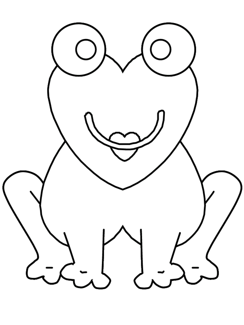 Dibujo para colorear: Rana (Animales) #7662 - Dibujos para Colorear e Imprimir Gratis