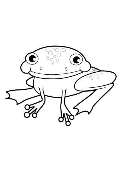 Dibujo para colorear: Rana (Animales) #7745 - Dibujos para Colorear e Imprimir Gratis