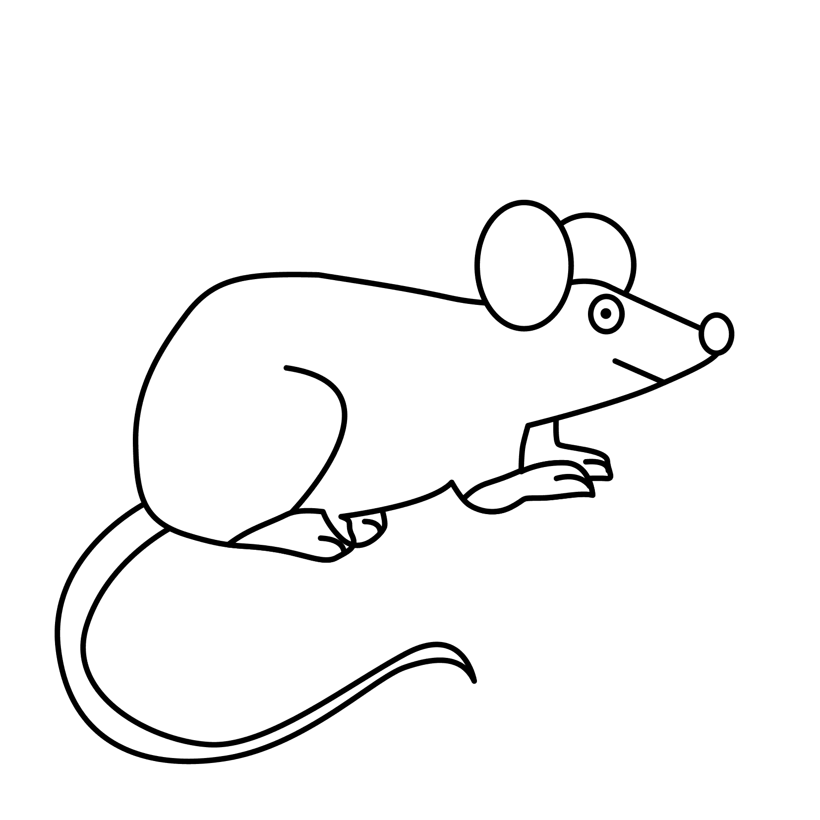 Dibujos de Ratón (Animales) para colorear – Páginas imprimibles gratis