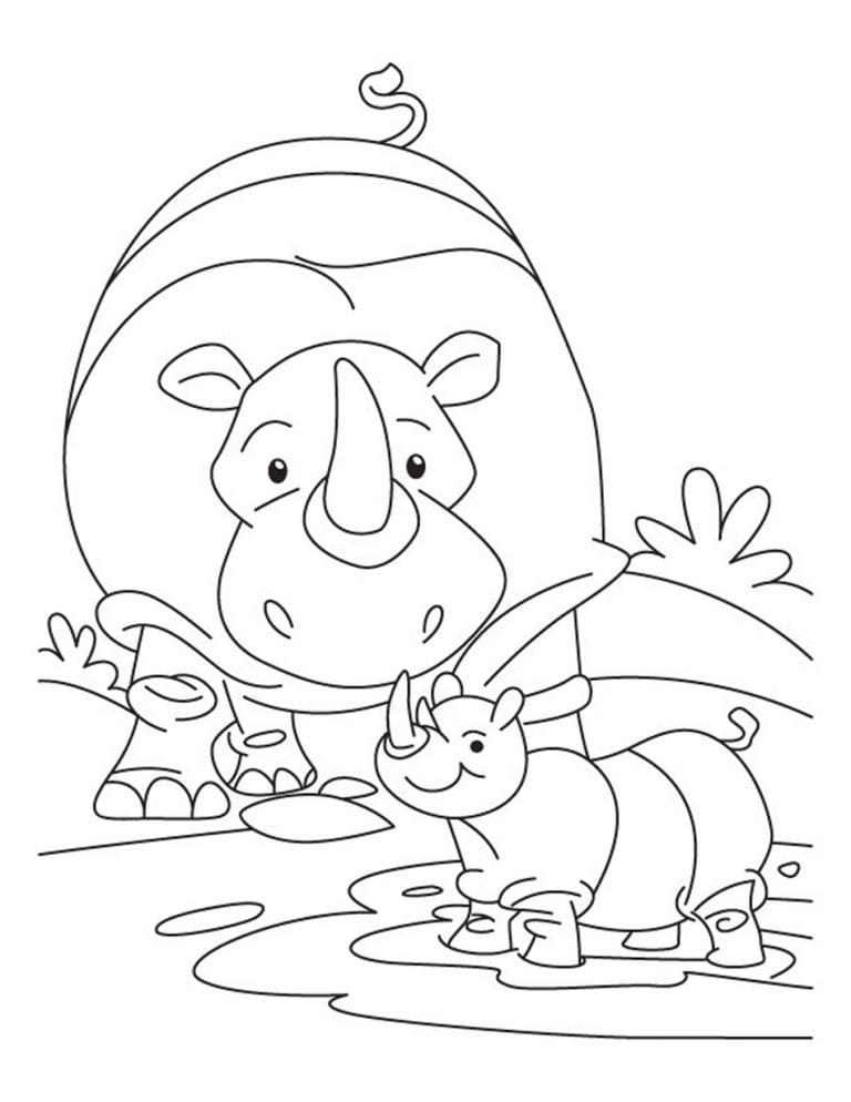 Dibujo gratuito Rinoceronte #206656 de la coleccion Animales para imprimir Dibujo gratuito Rinoceronte #206656 de la coleccion Animales para imprimir