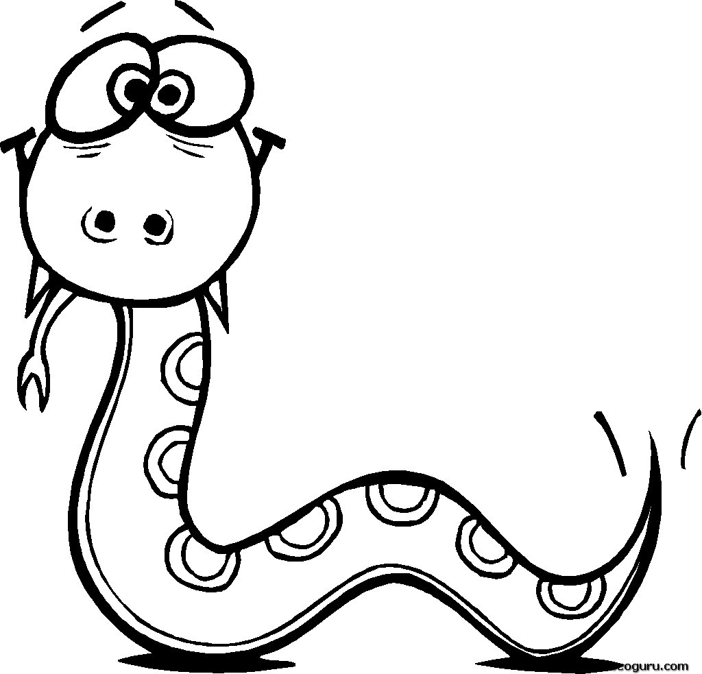 Dibujo para colorear: Serpiente (Animales) #14363 - Dibujos para Colorear e Imprimir Gratis