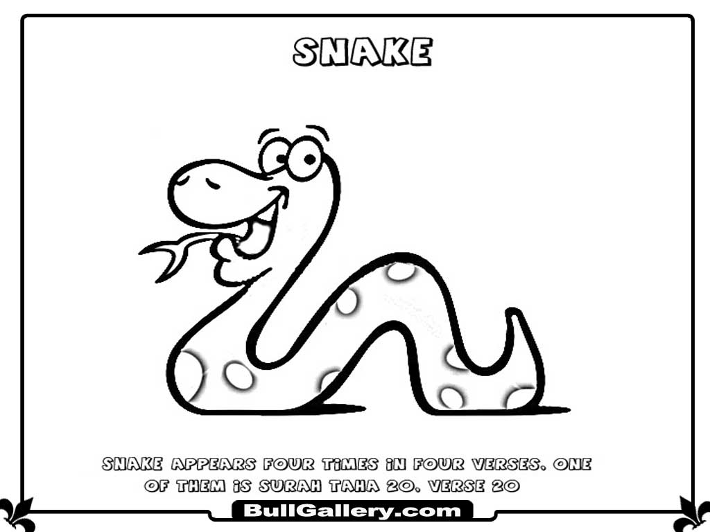 Dibujo para colorear: Serpiente (Animales) #14422 - Dibujos para Colorear e Imprimir Gratis