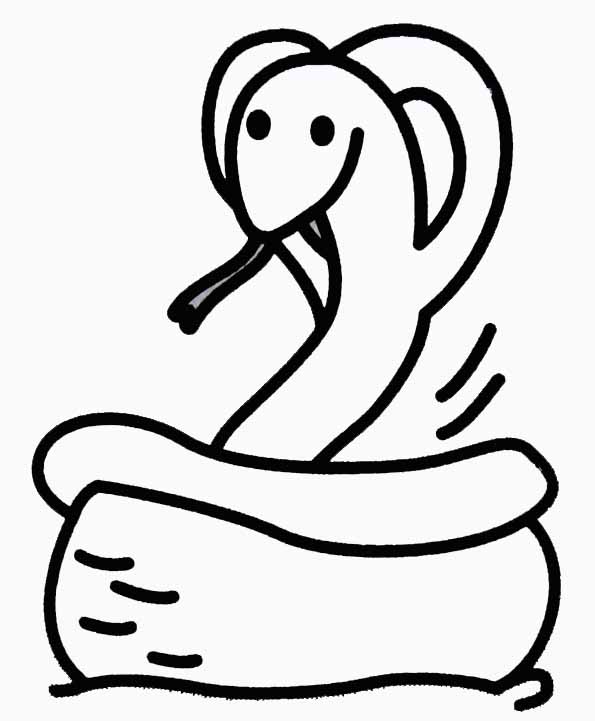 Dibujo para colorear: Serpiente (Animales) #14443 - Dibujos para Colorear e Imprimir Gratis