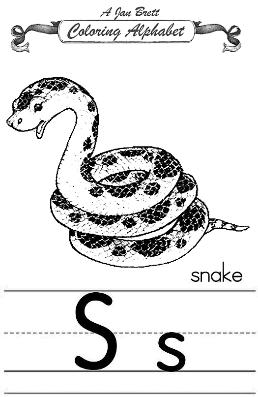 Dibujo para colorear: Serpiente (Animales) #14532 - Dibujos para Colorear e Imprimir Gratis
