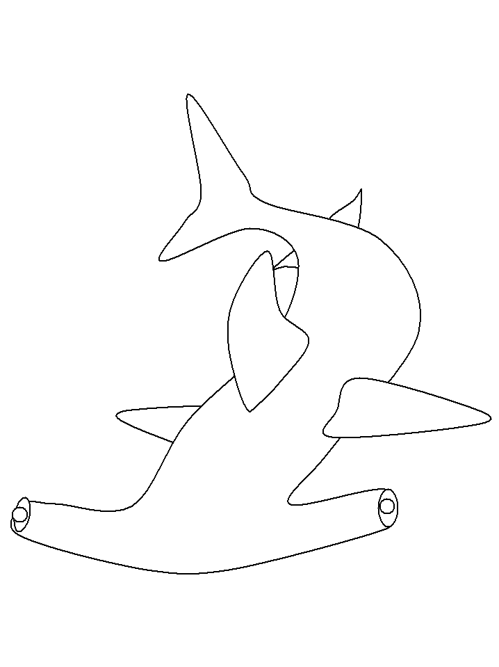 Dibujo para colorear: Tiburón (Animales) #14844 - Dibujos para Colorear e Imprimir Gratis