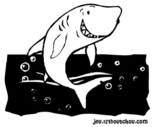 Dibujo para colorear: Tiburón (Animales) #14933 - Dibujos para Colorear e Imprimir Gratis