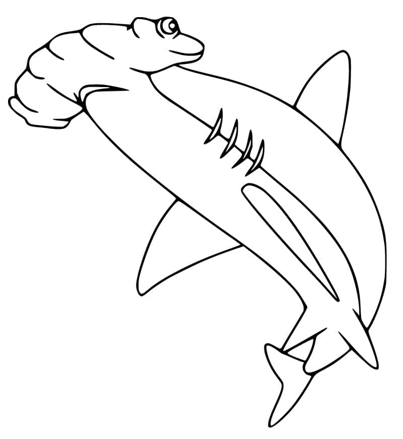 Dibujo gratuito Tiburón martillo #221003 de la coleccion Animales para imprimir