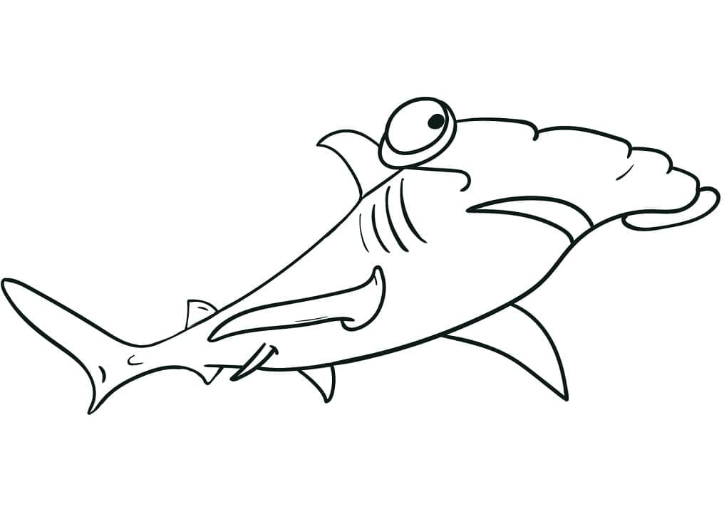 Dibujo gratuito Tiburón martillo #221016 de la coleccion Animales para imprimir