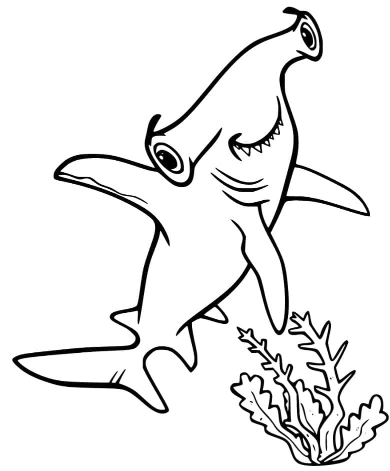 Dibujo gratuito Tiburón martillo #221017 de la coleccion Animales para imprimir